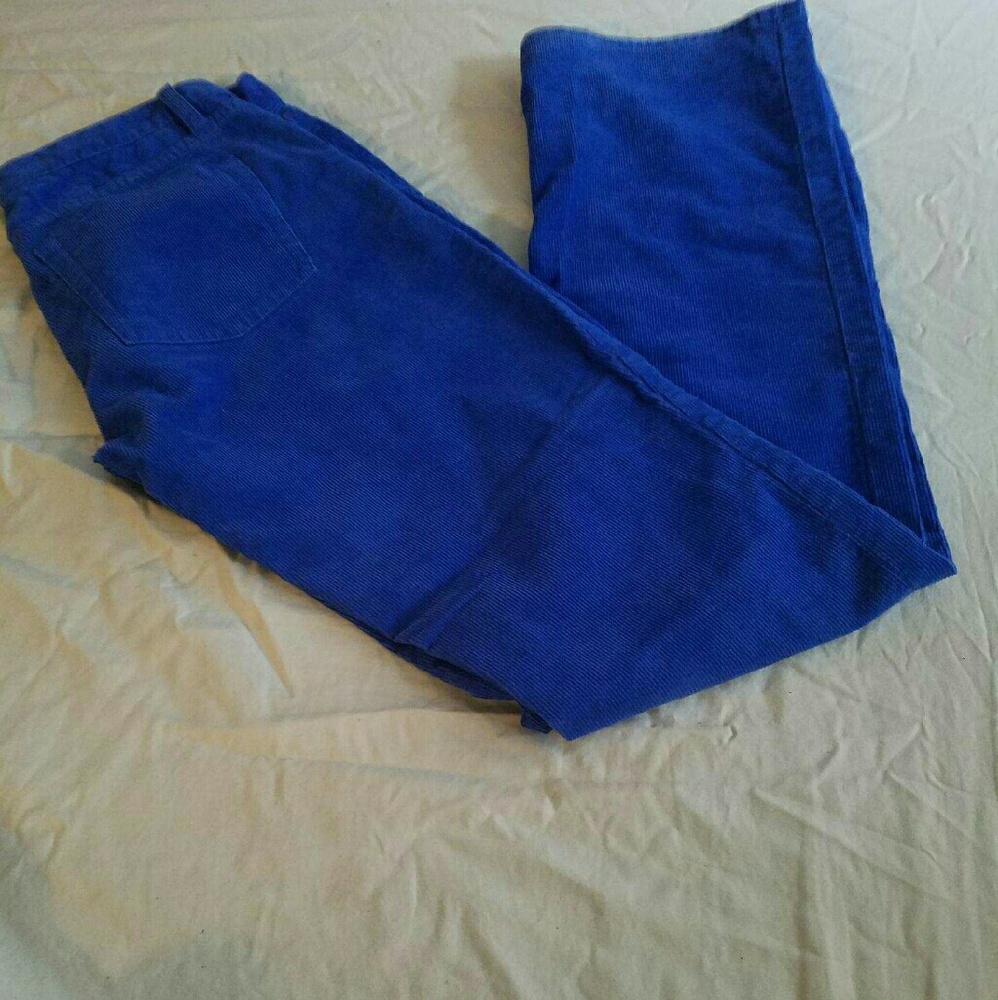 Jcrew royal blue corduroy pants size 26r.